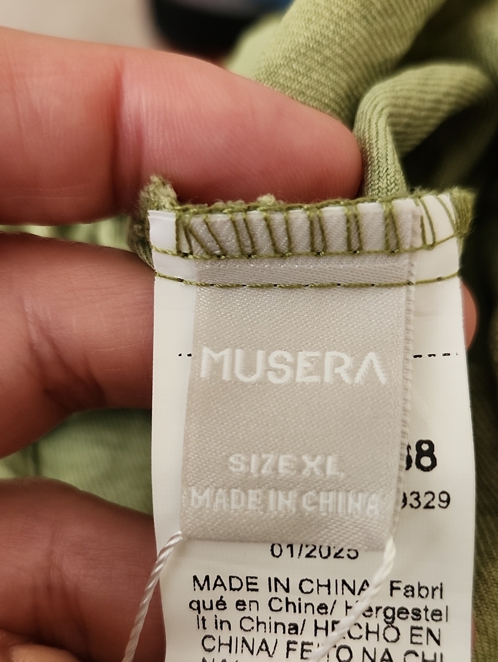 Sage Green Wide-Leg Jumpsuit with Front Tie XL - Picture 8 of 9
